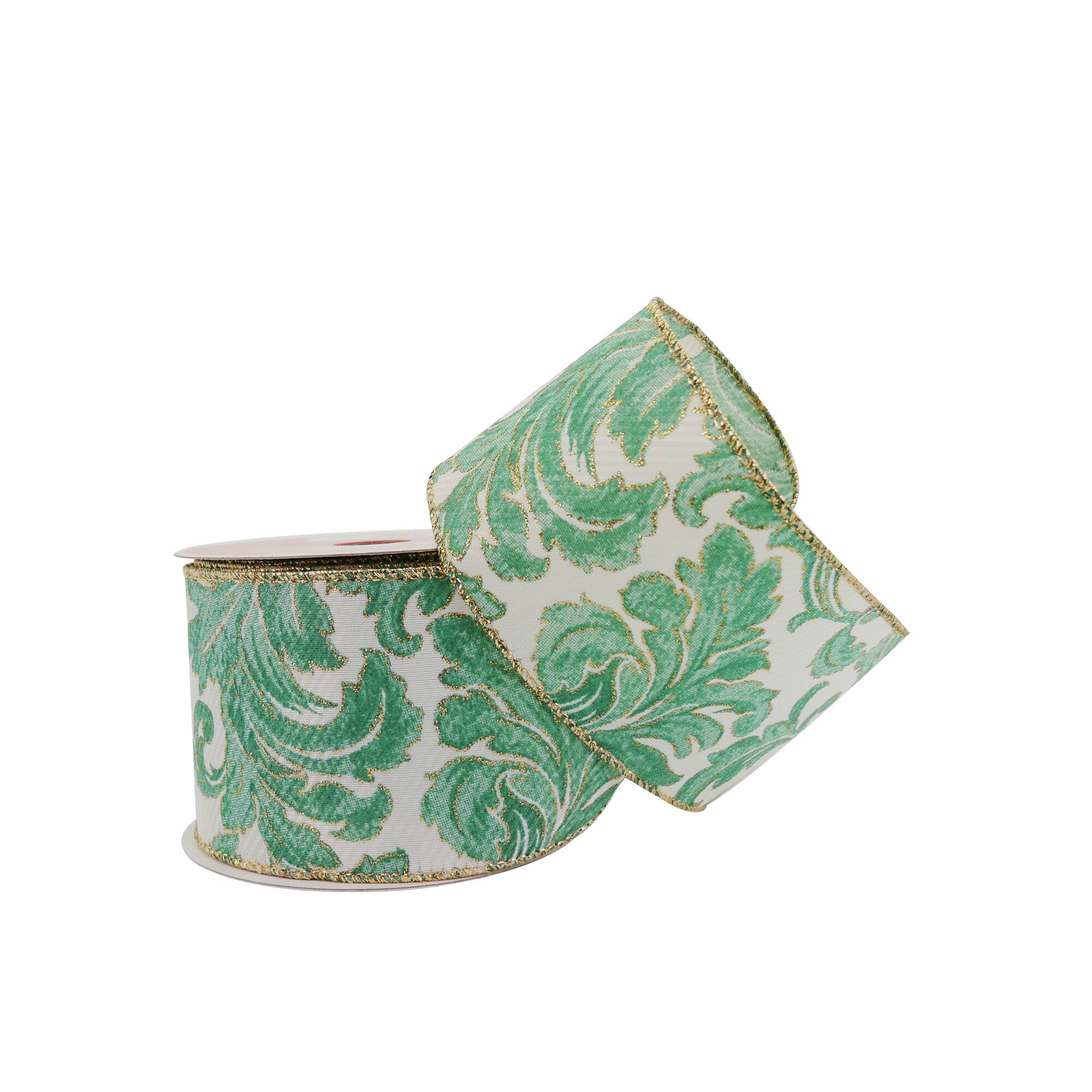 2.5" x 20ft. Damask Wired Ribbon by Celebrate It